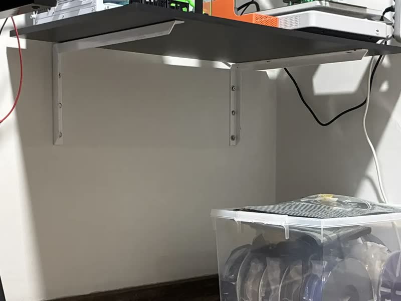 foto de 2 Suporte Mão Francesa Reforçada 50cm Branco + Parafusos