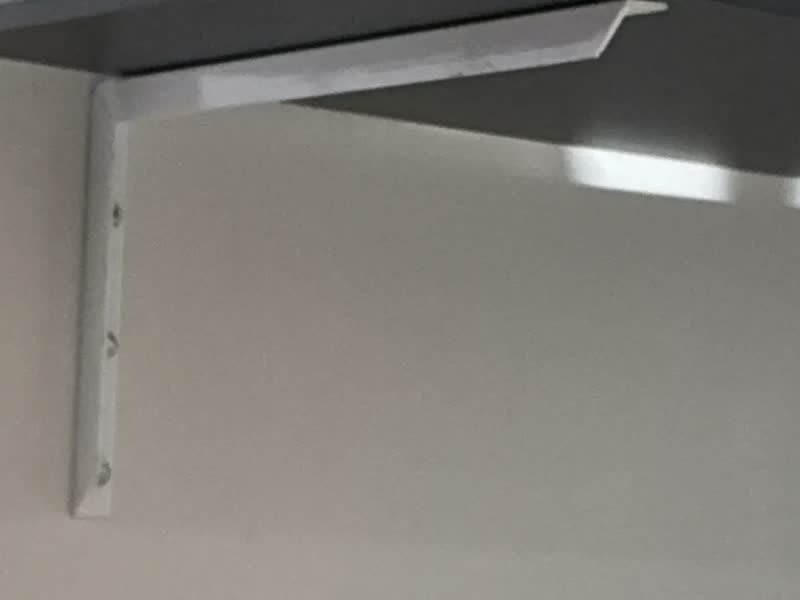 foto de 2 Suporte Mão Francesa Reforçada 50cm Branco + Parafusos
