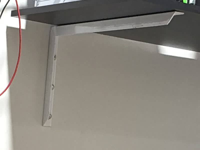 foto de 2 Suporte Mão Francesa Reforçada 50cm Branco + Parafusos