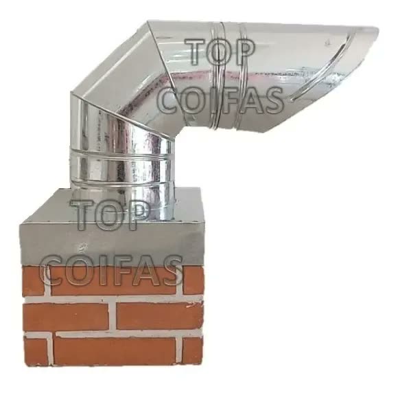 Chaminé Para Churrasqueira Pré Moldada Top Coifas Cor CH 2º