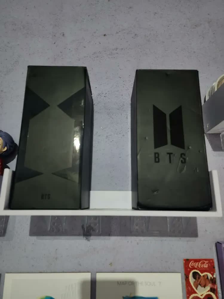 foto de Lightstick Oficial Bts Army Bomb V4 Bluetooth Preto Branco