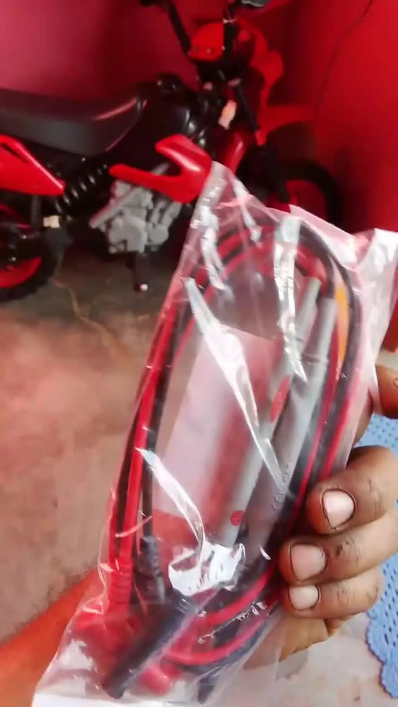 foto de Ponta Agulha Adaptador Para Cabo Multiteste Multímetro Fonte