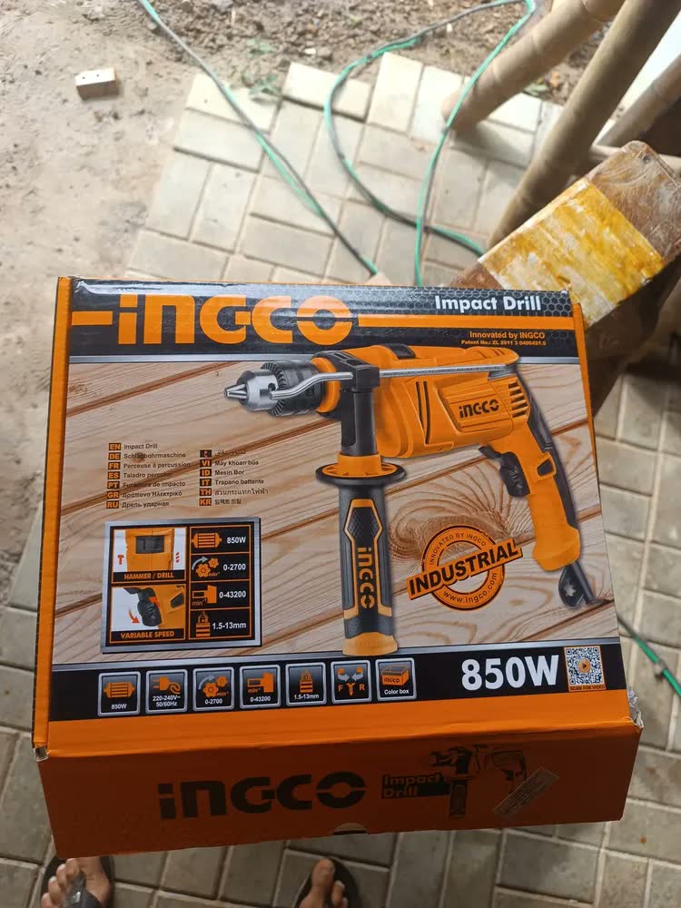 foto de Furadeira De Impacto Ingco 850w Reversível UID8508-9