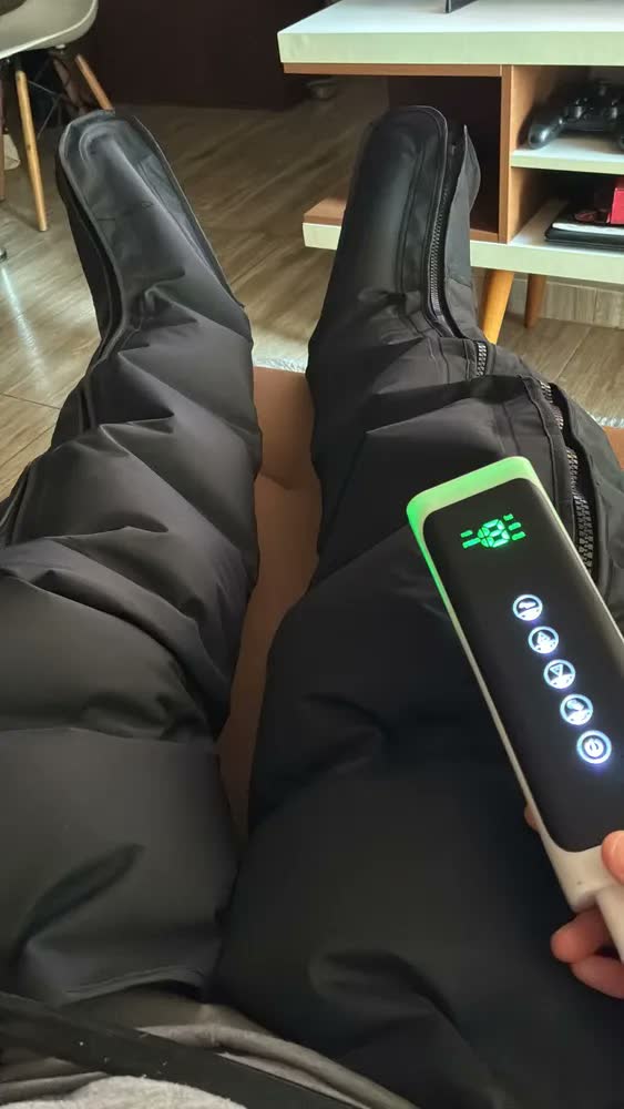 foto de Massageador De Pernas Com 3 Modos Air E Controle De Toque ..