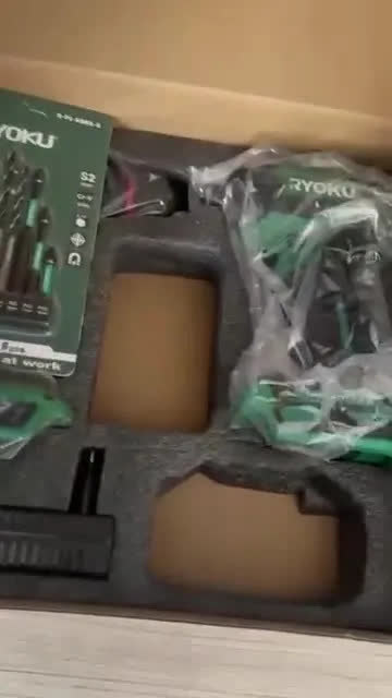 foto de Kit 2 Furadeira E Parafusadeira De Impacto Brushless Ryoku