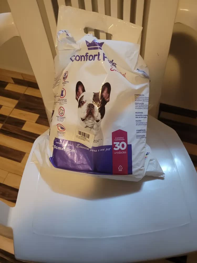 foto de Tapete Higiênico Pet Confort Pads Essential 80x60cm 30 Uni 80x60 30 Unidades
