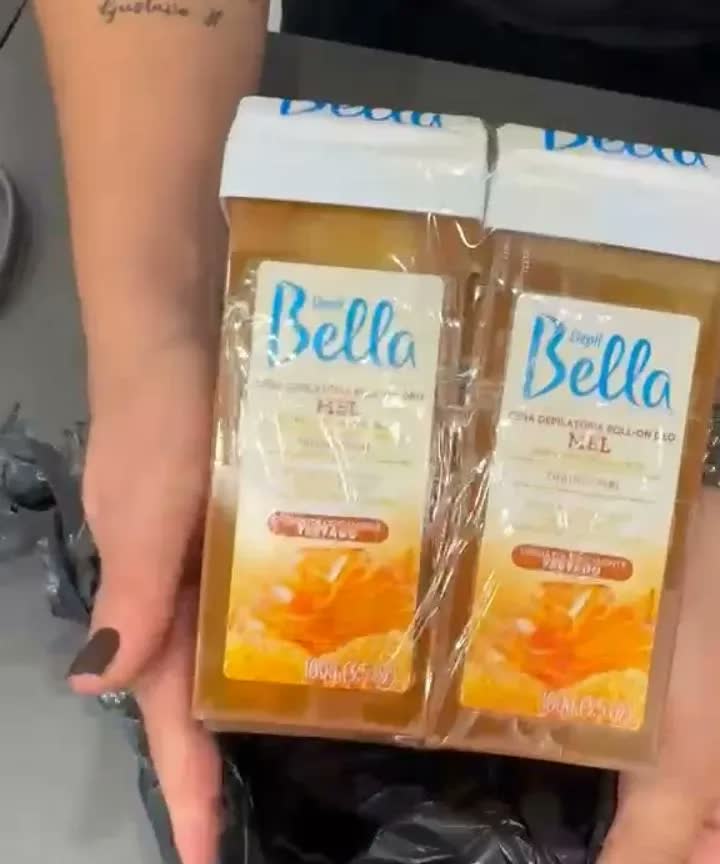 foto de Cera Roll On Depil Bella Mel Kit 10 Refil Depilação