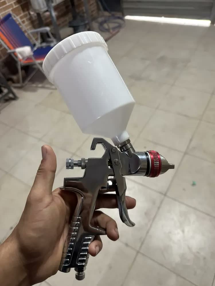 foto de Pistola De Pintura Automotiva Profissional Bico 1.4mm 600ml