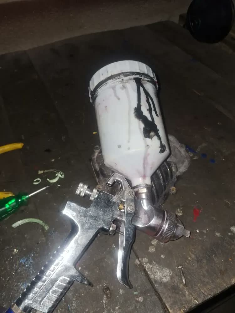 foto de Pistola De Pintura Automotiva Profissional Bico 1.4mm 600ml