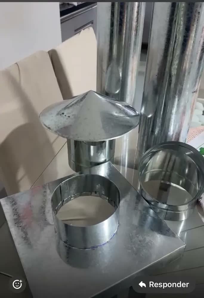 foto de Kit Para Churrasqueira Pré Moldada 30x30/150mm Galvanizado