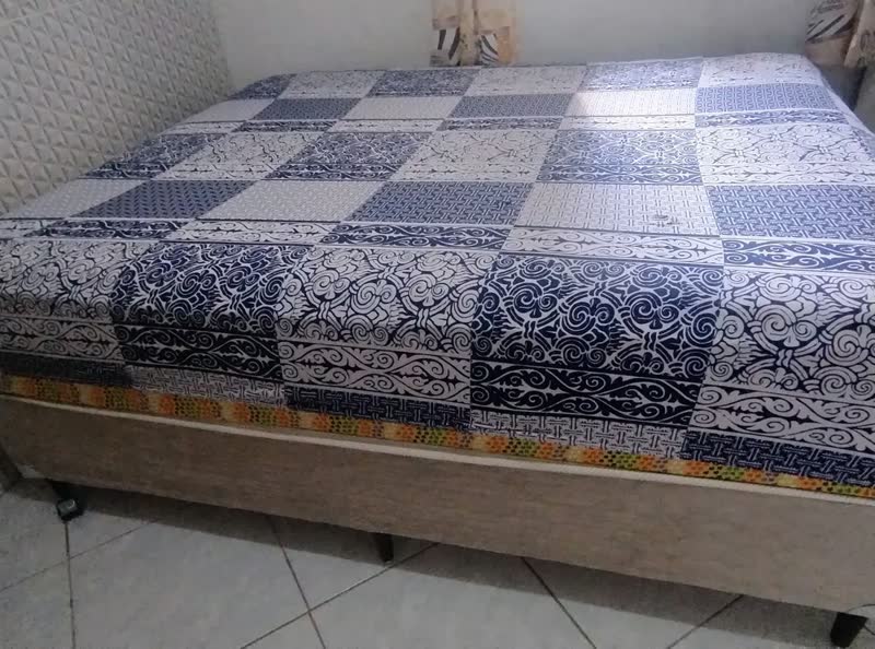 foto de Jogo De Lençol Cama Queen Size 3 Peças Box Estampado Com Elástico Malha 100% Algodão Cozzilar Toque Macio Hotel Pousada Modelo 3