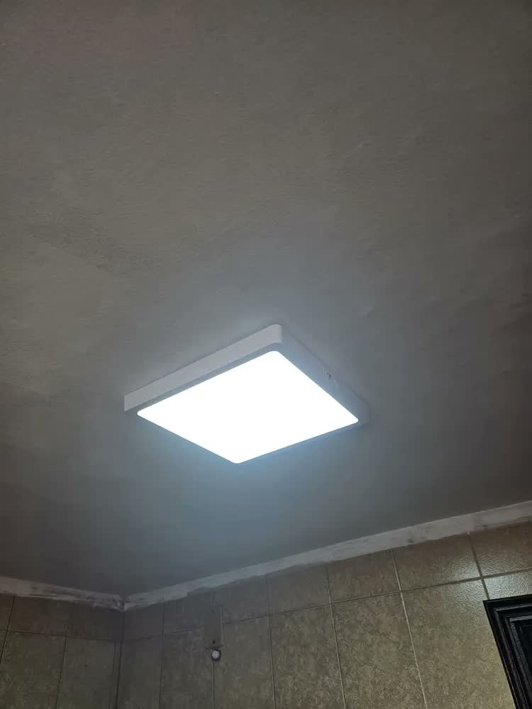 foto de Kit 2 Plafon LED Quadrado RY 25W Sobrepor Branco Frio Teto