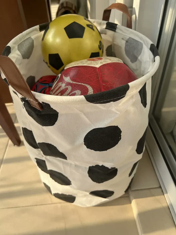 foto de Cesto Organizador Infantil Brinquedo Roupa Suja Dobrável 40l