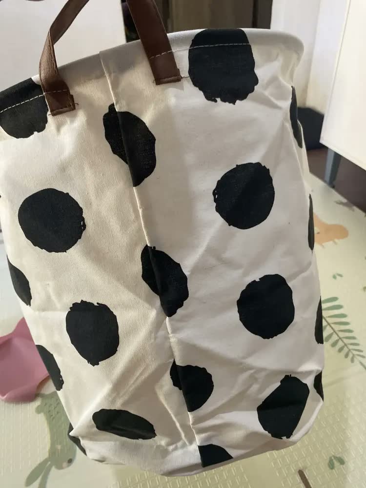 foto de Cesto Organizador Infantil Brinquedo Roupa Suja Dobrável 40l