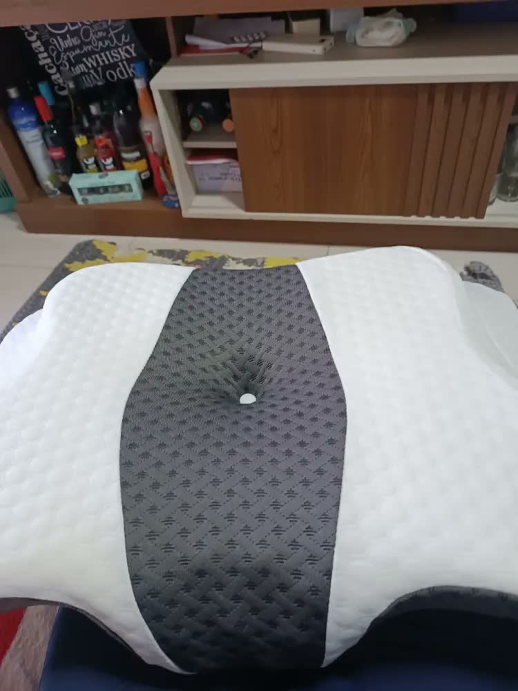 foto de Travesseiro Ortopédico Cervical Antirronco White-gray