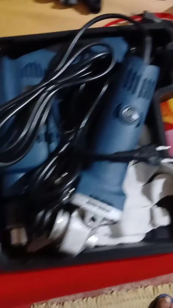 foto de Kit Serra Mármore Lixadeira Esmerilhad E Furadeira 220v Azul