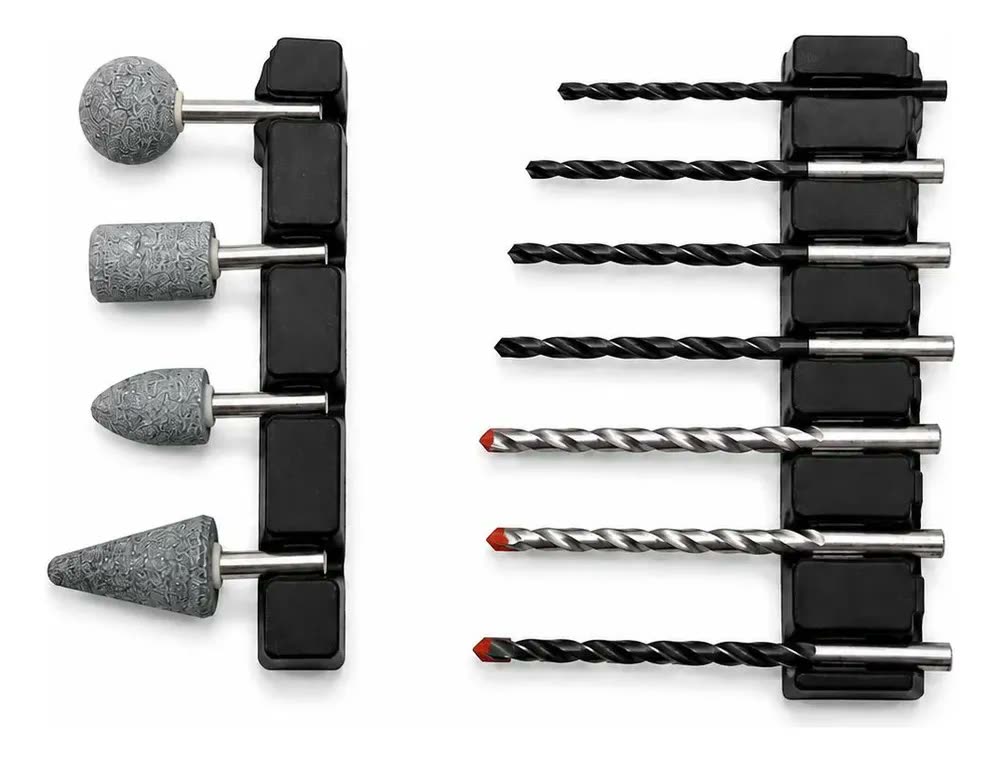 Kit Serra Mármore Lixadeira Esmerilhad E Furadeira 220v Azul