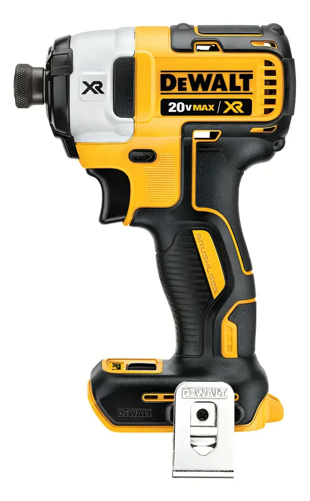 Parafusadeira Dewalt com, Modelo DCF887B, Com Caixa de Papelão, Sem Bateria e Sem Carregador, Ideal para Marceneiros, Mecânicos e Monatdores de Estrutura Metálica