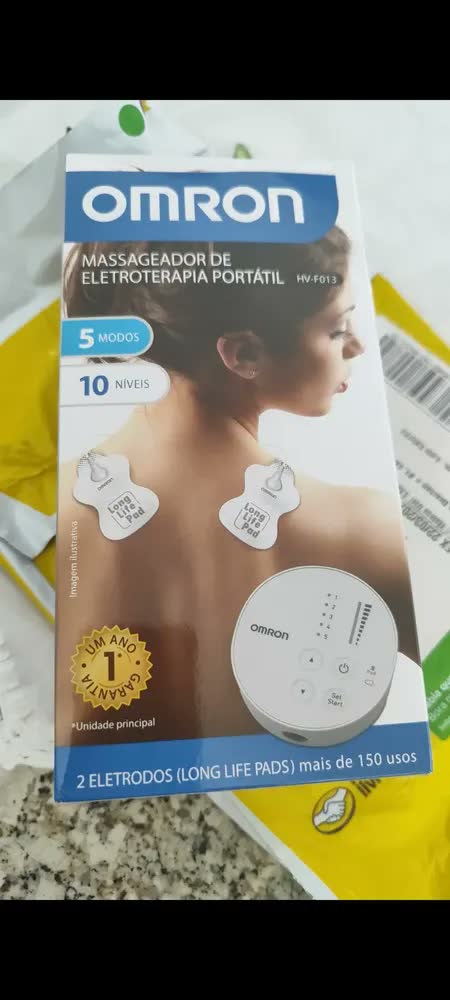 foto de Massageador De Eletroterapia Tens Hv-f013 Omron Branco