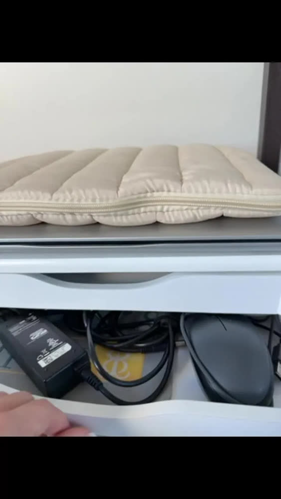foto de Suporte P/ Monitor 2 Gavetas Mdf Black Piano 3346 Souza