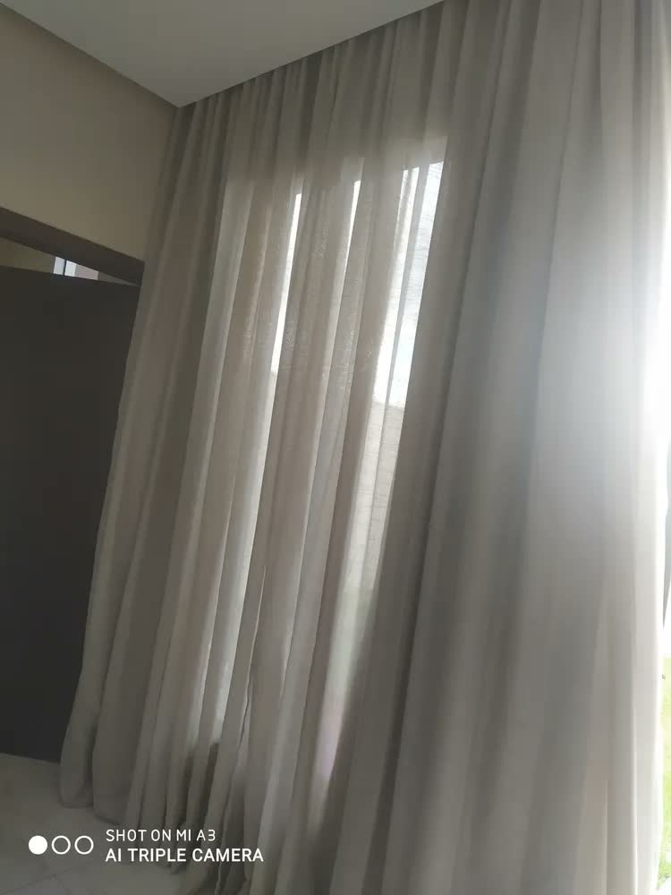 foto de Cortina Gaze Linho E Blackout 100% - 6m X 2,70 Trilho Duplo