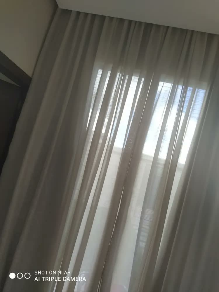 foto de Cortina Gaze Linho E Blackout 100% - 6m X 2,70 Trilho Duplo