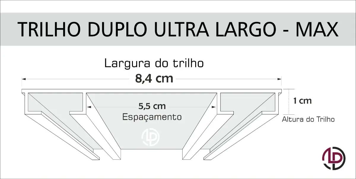 Cortina Gaze Linho E Blackout 100% - 6m X 2,70 Trilho Duplo
