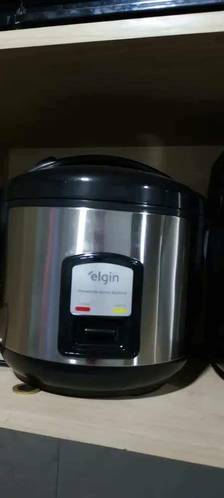 foto de Panela De Arroz Elétrica Elgin 5 Xicaras 1 Litro 400w Cor Prateado