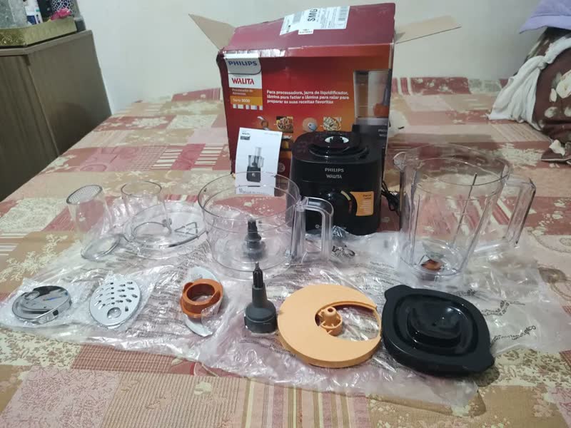 foto de Processador Philips Walita powerchop ri7301 750w capacidade 1,5 litros preto