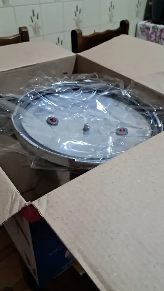 foto de Panela Pressão 7 Litros Fechamento Externo Mais Segura Aluminio Nacional