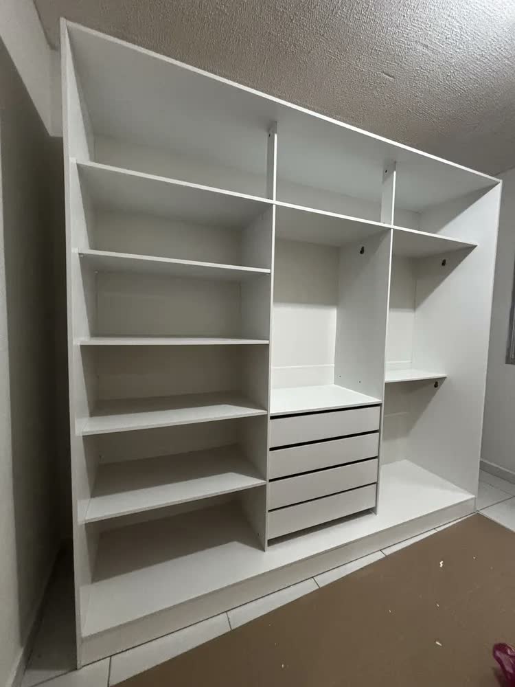 foto de Guarda Roupa Casal 100% Mdf Madesa Royale 3 Portas Correr B Cor Branco 106309