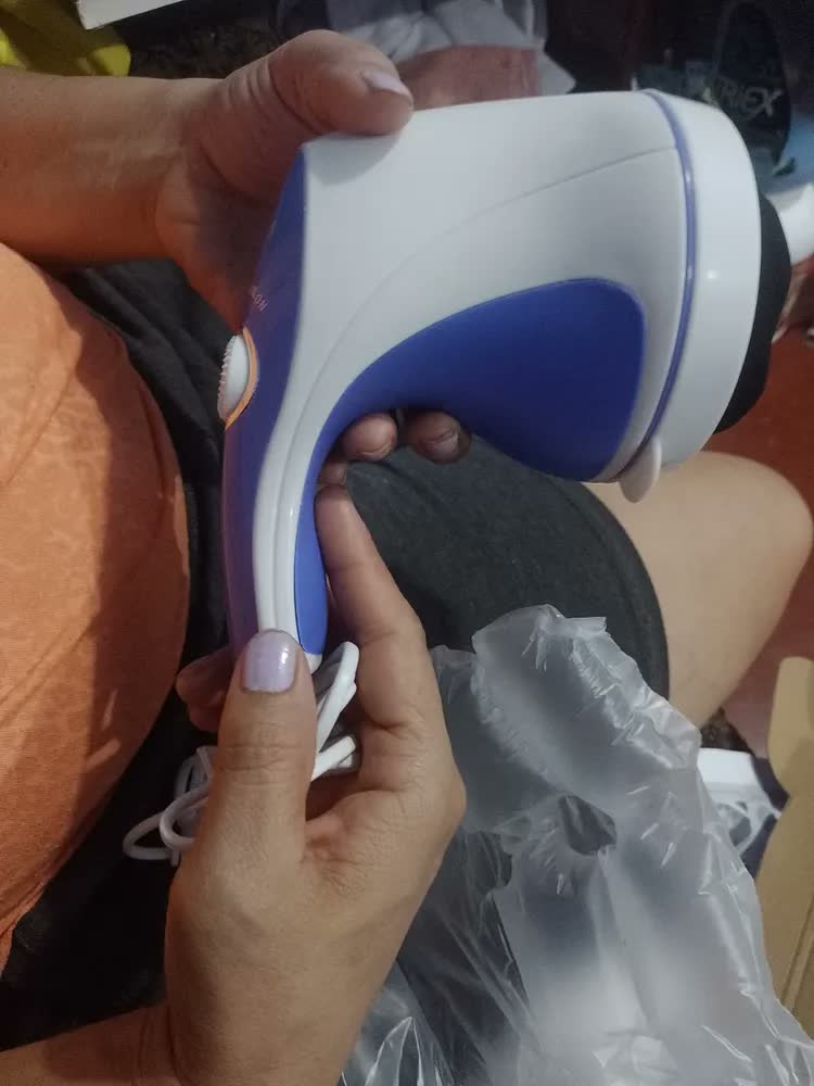 foto de Aparelho Massageador Drenagem Linfática Redutor De Medidas Cor Azul