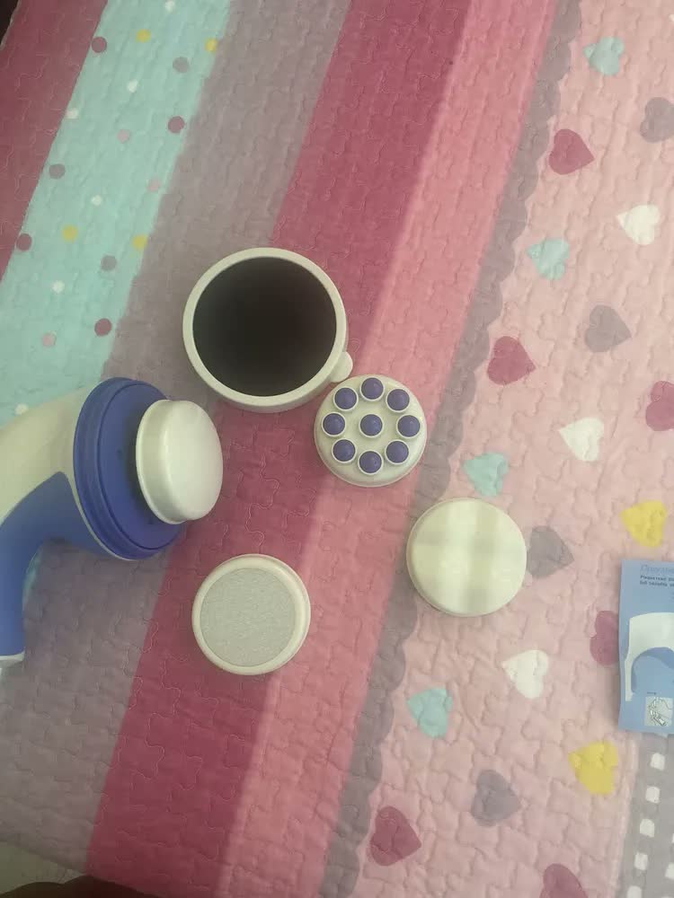 foto de Aparelho Massageador Drenagem Linfática Redutor De Medidas Cor Azul