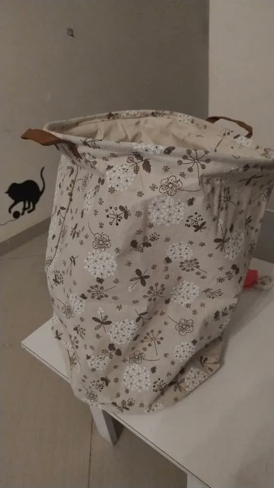 foto de Cesto Grande Para Roupa Suja Lavanderia Brinquedo 60 Litros