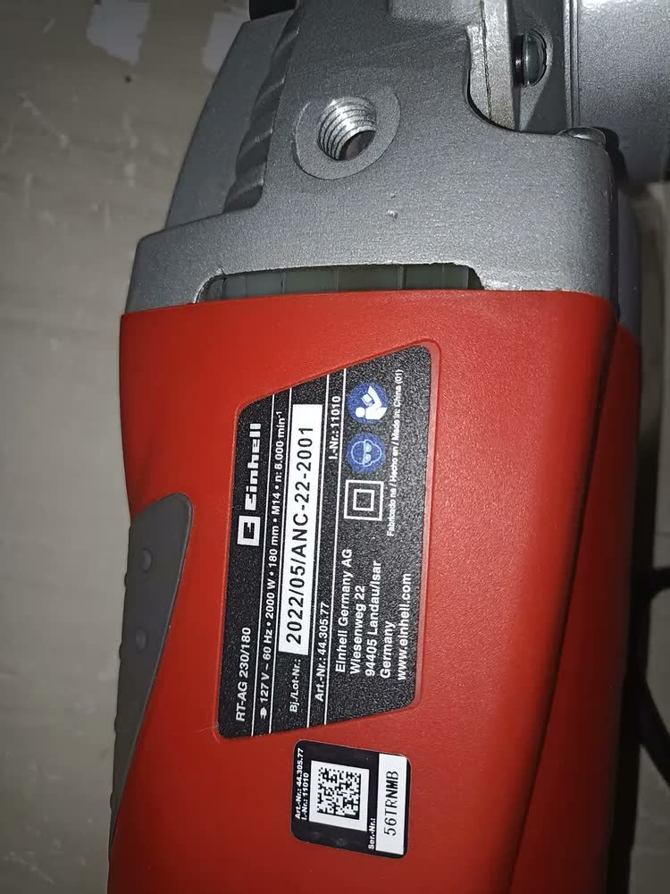 foto de Esmerilhadeira Angular Multiuso Profissional Potência de 2000W 127V Disco 180mm Einhell RT-AG 230/180
