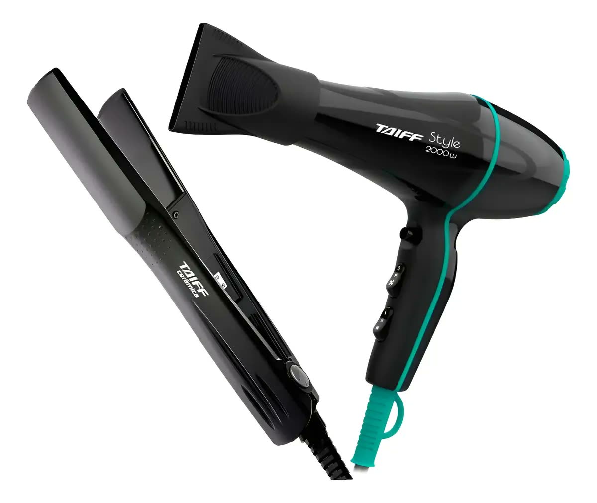 Secador Taiff Style 2000w C/ Prancha Taiff Cerâmica 180ºc