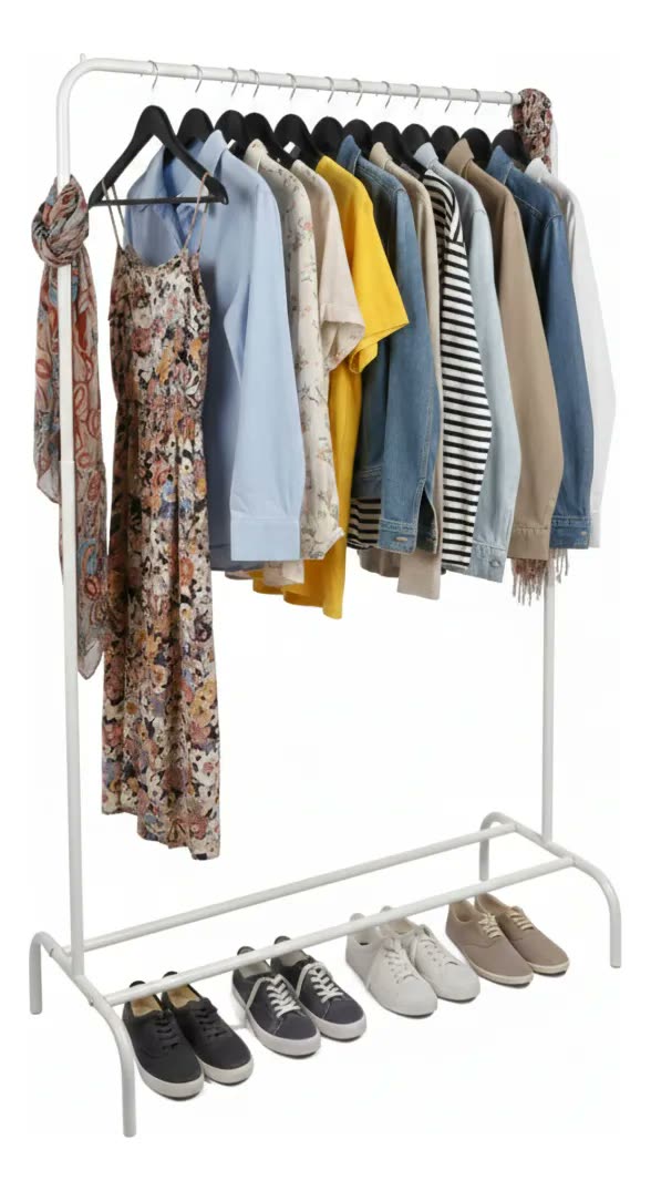 Cabideiro Roupas - Arara De Roupas - Loja E Quarto Sapateira