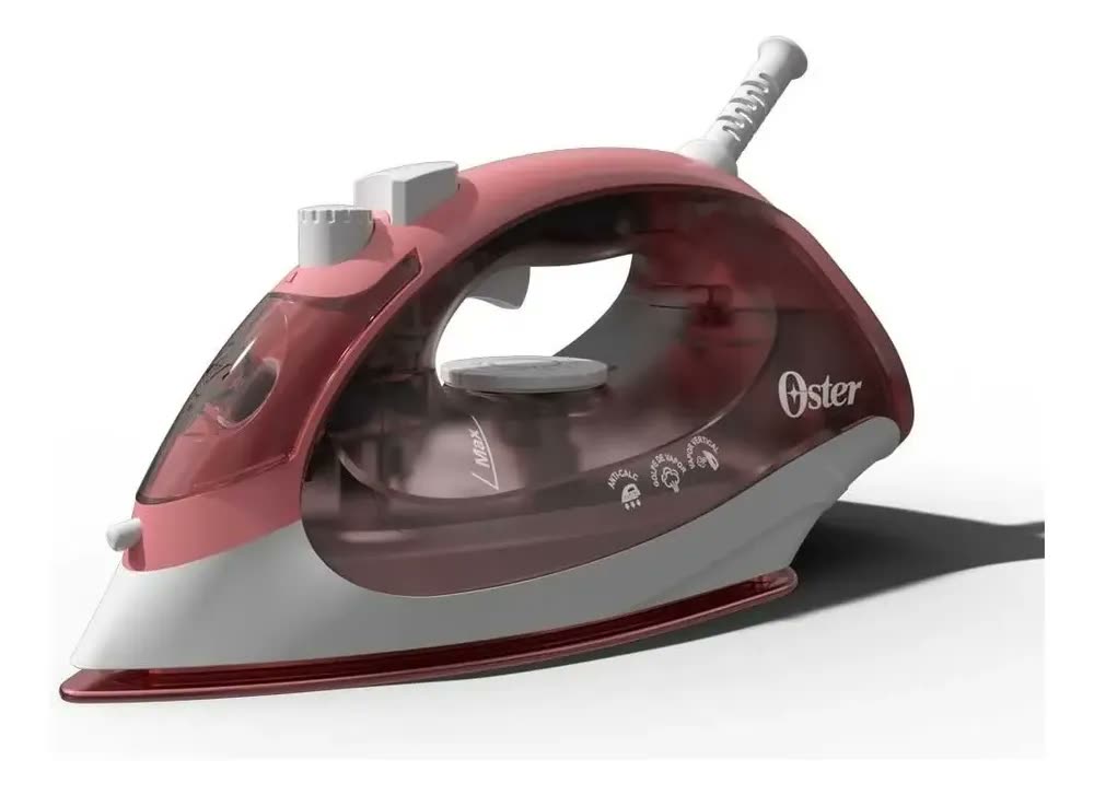 foto de Ferro a vapor com sola de cerâmica vermelha Oster Gcstbs5053