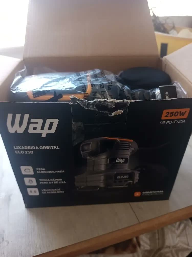 foto de Lixadeira Orbital Wap Elo 250 Com Coletor De Pó 250W 14000 Opm