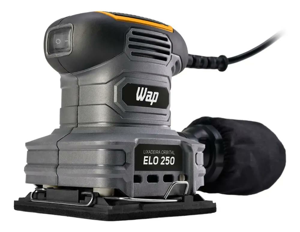 Lixadeira Orbital Wap Elo 250 Com Coletor De Pó 250W 14000 Opm
