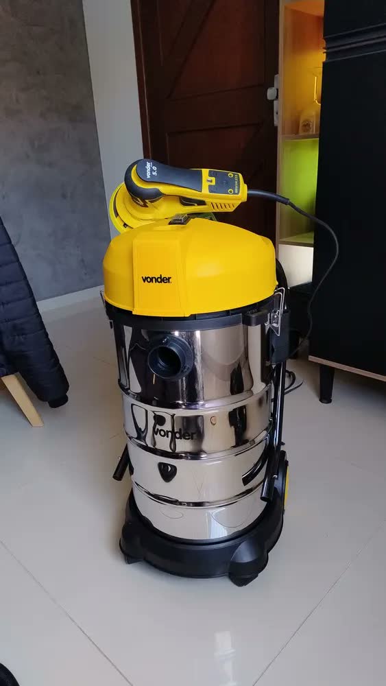 foto de Lixadeira Roto Orbital 6 Polegadas Lrv 350b Vonder Cor Amarelo Frequência 50 Hz/60 Hz