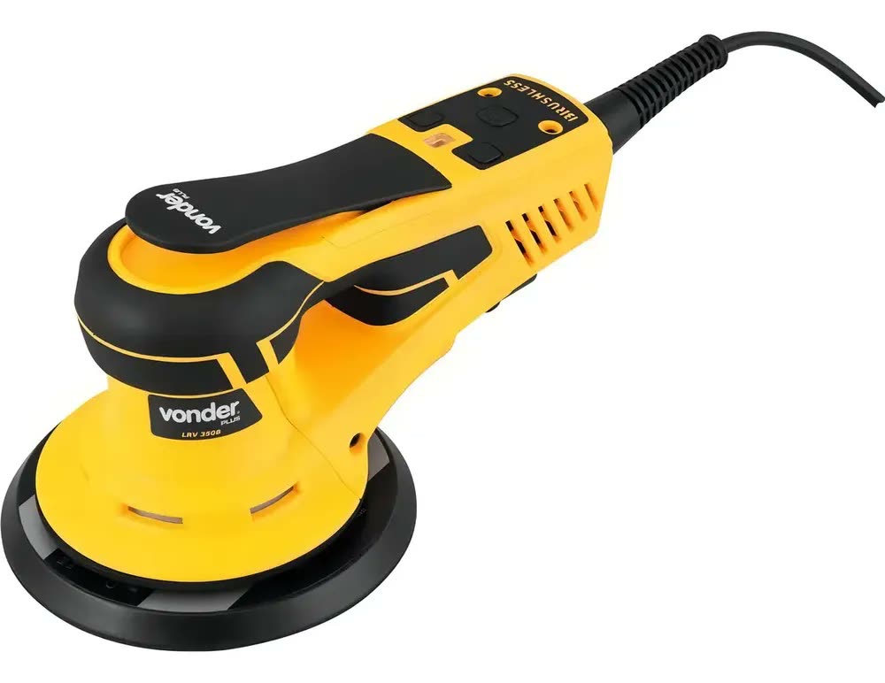 Lixadeira Roto Orbital 6 Polegadas Lrv 350b Vonder Cor Amarelo Frequência 50 Hz/60 Hz