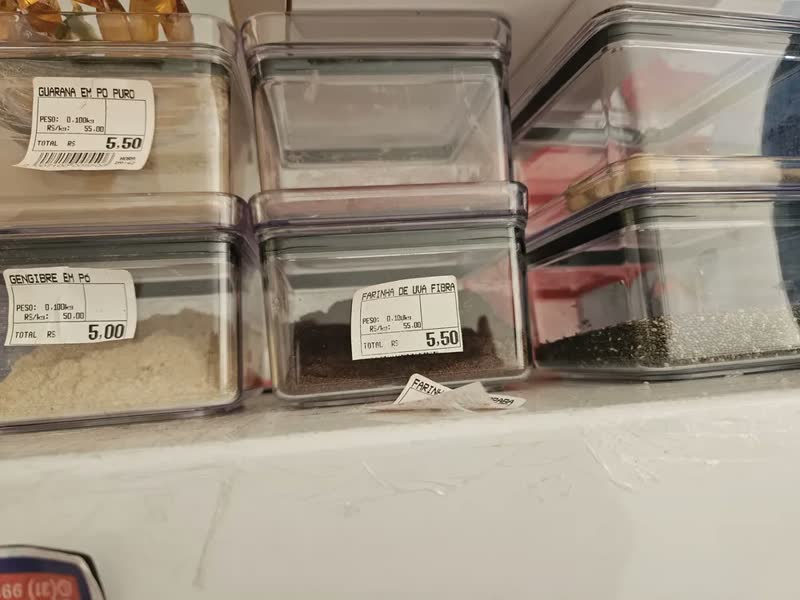 foto de Kit 4 Potes Herméticos Lumini 480ml Organizador Mantimentos Alimentos Cozinha Transparente Empilhável Vedação Hermética Conservação BPA Free Paramount