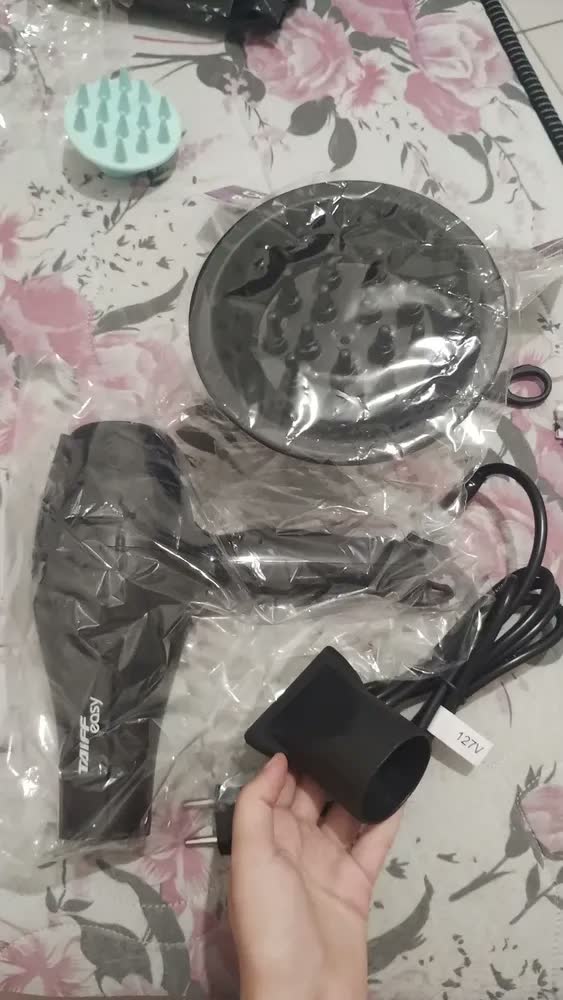 foto de Secador De Cabelo Taiff Easy 1700w 2 Temp Com Difusor Cachos