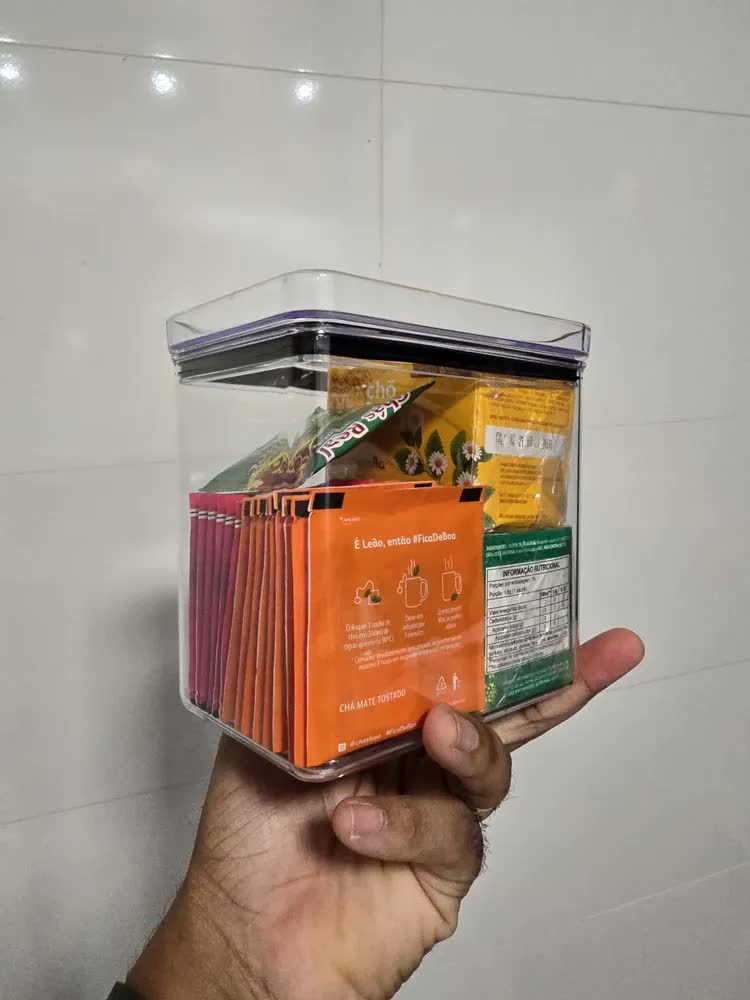 foto de Pote Hermético Retangular 1300ml Lumini Paramount