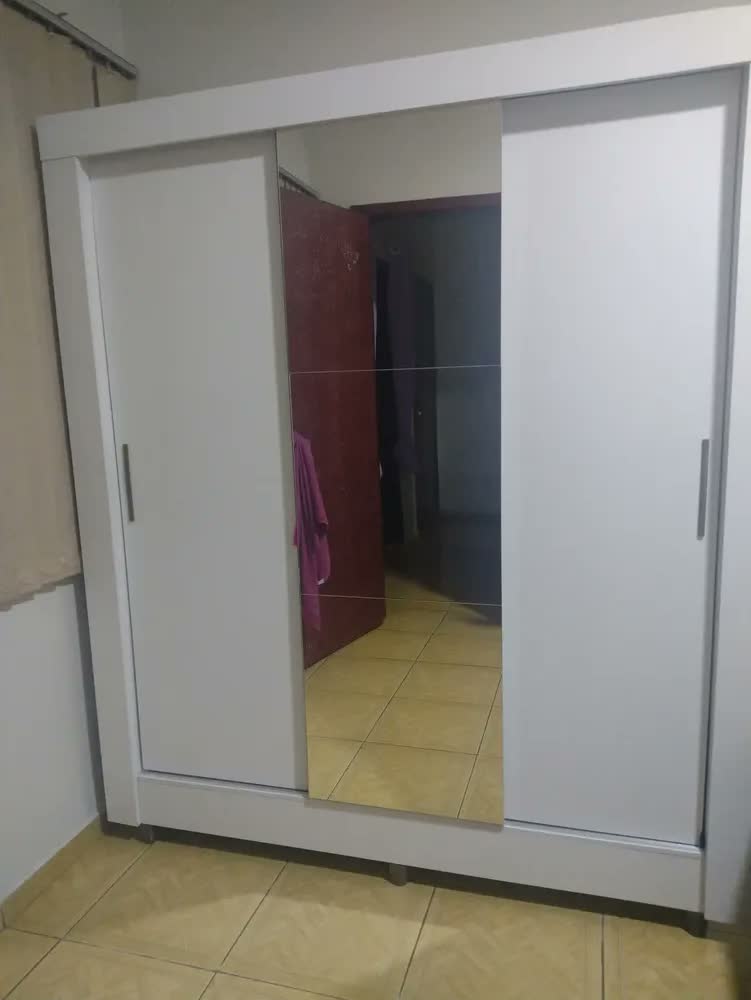 foto de Guarda Roupa Casal C/espelho 3 Pts 1 Gav Alice Branco