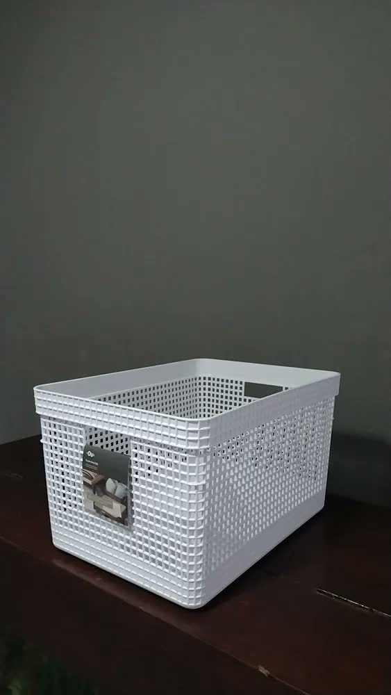 foto de Cesto Organizador Caixa Grid C/ Tampa 20l Ou