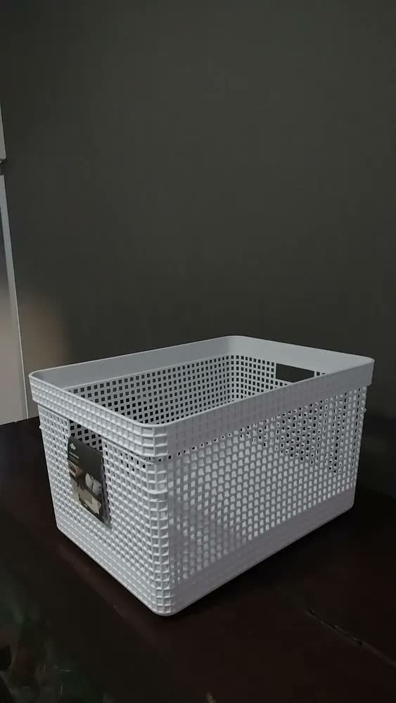 foto de Cesto Organizador Caixa Grid C/ Tampa 20l Ou