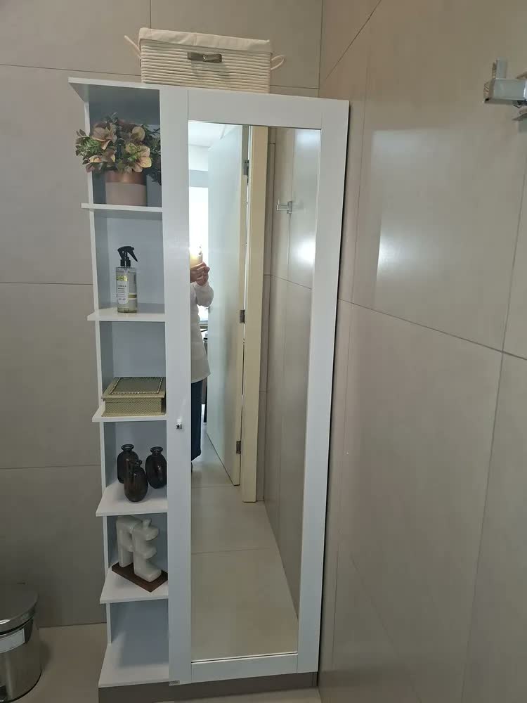 foto de Sapateira 1 Porta Com Espelho Duetto Branco - Henn