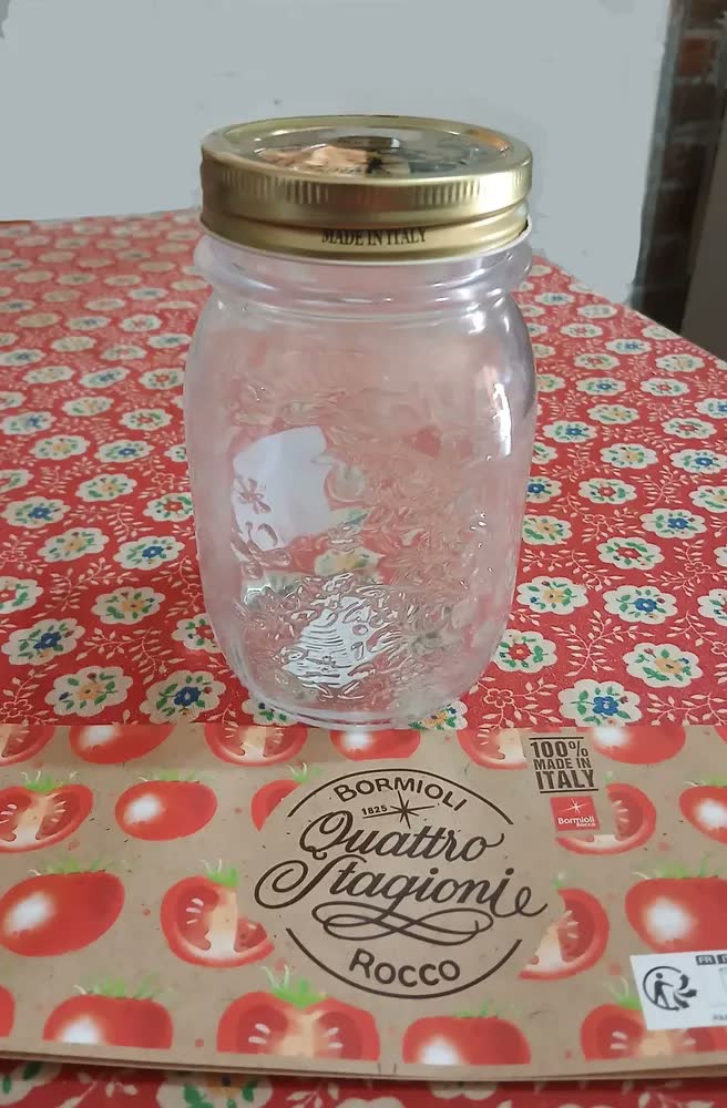 foto de Pote Vidro Bormioli Rocco Quattro Stagioni 500ml Com Tampa